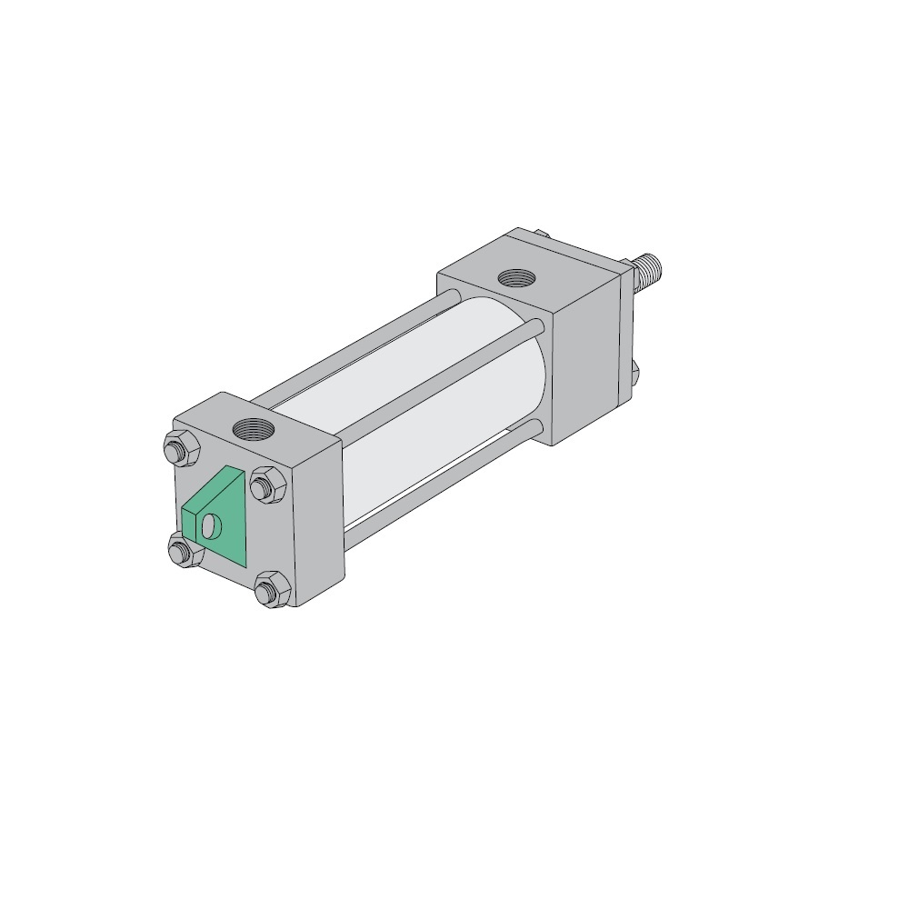 P3AL-04A1D-AAA0 NUMATICS/AVENTICS NFPA CYLINDER<BR>A SERIES 2" BORE 4" STROKE, FIXED EYE